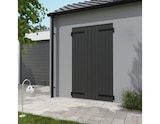Promo Volet battant 2 panneaux aluminium gris 215 x 120 cm à 329,00 € dans le catalogue Brico Dépôt à Geispolsheim