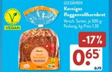 Kerniges Roggenvollkornbrot Angebote von Goldähren bei ALDI SÜD Fürth für 0,65 €