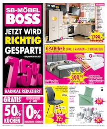 SB Möbel Boss Prospekt "JETZT WIRD RICHTIG GESPART!", 12 Seiten, 04.10.2025 - 04.10.2025 Aktueller SB Möbel Boss Prospekt, "JETZT WIRD RICHTIG GESPART!", mit Angeboten der Woche, gültig von 04.10.2025 bis 04.10.2025