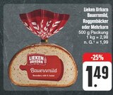Aktuelle Brot Angebote bei EDEKA in Würzburg Aktuelles Bauernmild, Roggenbäcker oder Mehrkorn Angebot bei EDEKA in Würzburg ab 1,49 €