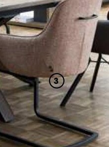 Chaise à accoudoirs Brian en tissu Secilia à H&H dans Nogent-sur-Marne Chaise à accoudoirs Brian en tissu Secilia à H&H dans Nogent-sur-Marne
