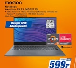 Aktuelles Notebook Avantum 15 E1 (MD62715) Angebot bei expert in Wolfsburg ab 599,00 €