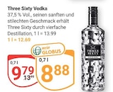 Aktuelles Three Sixty Vodka Angebot bei GLOBUS in Krefeld ab 8,88 €