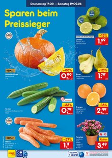 Kürbis im aktuellen Netto Marken-Discount Prospekt (Saarbrücken) Kürbis im Netto Marken-Discount Prospekt "Aktuelle Angebote" mit 71 Seiten (Saarbrücken)