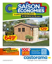 Catalogue Bricolage Castorama en cours à Les Lilas et alentours, "La saison des économies", 32 pages, 28/02/2024 - 18/03/2024
