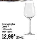 Roseweinglas Carre im METRO Prospekt Roseweinglas Carre von im aktuellen METRO Prospekt für 15,46 €
