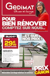 Prospectus Gedimat à Louvigné-du-Désert, "POUR BIEN RÉNOVER COMPTEZ SUR NOUS…", 16 pages, 03/06/2026 - 20/06/2026