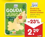 Gouda jung Scheiben oder Edamer Scheiben von Gutes Land im aktuellen Netto Marken-Discount Prospekt