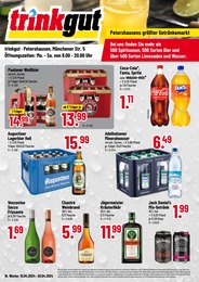 Aktueller Trinkgut Prospekt, "Petershausens größter Getränkemarkt!", mit Angeboten der Woche, gültig von 15.04.2024 bis 15.04.2024