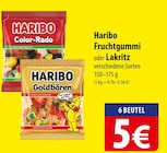 famila Nordost - Haribo Fruchtgummi oder Lakritz Angebot im Prospekt Haribo Fruchtgummi oder Lakritz bei famila Nordost im Prospekt "" für 5,00 €