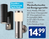 Wandaußenleuchte mit Bewegungsmelder von CASALUX im aktuellen ALDI SÜD Prospekt für 14,99 €