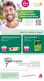 mea - meine apotheke Prospekt für Güstrow mit 4 Seiten mea - meine apotheke Prospekt für Güstrow: "Unsere August-Angebote", 4 Seiten, 01.08.2026 - 31.08.2026