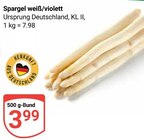 Aktuelles Spargel weiß/violett Angebot bei GLOBUS in Saarbrücken ab 7,98 €