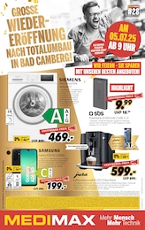 MEDIMAX Prospekt für Goldbach: "GROSSE WIEDERERÖFFNUNG NACH TOTALUMBAU IN BAD CAMBERG!", 8 Seiten, 04.07.2025 - 11.07.2025