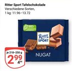 Aktuelles Tafelschokolade Nugat Angebot bei GLOBUS in Duisburg ab 2,99 €