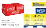 Coca-Cola im METRO Prospekt Coca-Cola im aktuellen METRO Prospekt für 3,71 €