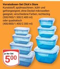 Vorratsdosen-Set Click'n Store Rechteckig bei GLOBUS im Prospekt "" für 5,00 €