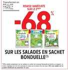 Intermarché Hyper Basse-Ham - Promo - 68% remise immédiate sur le 2ème sur les salades en sachet BONDUELLE Promo - 68% remise immédiate sur le 2ème sur les salades en sachet BONDUELLE à dans le catalogue Intermarché Hyper à Basse-Ham