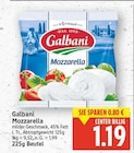 Mozzarella von Galbani für 1,19 € bei E center im Angebot Mozzarella von Galbani im aktuellen E center Prospekt