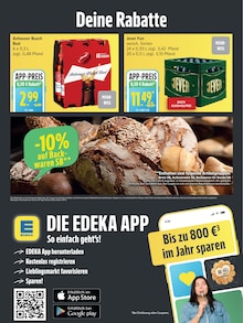 Bier im aktuellen EDEKA Prospekt (Buchholz (Nordheide)) Bier im EDEKA Prospekt "Top Angebote" mit 6 Seiten (Buchholz (Nordheide))
