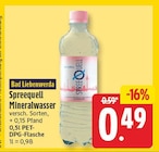 Spreequell Mineralwasser von Bad Liebenwerda für 0,49 € bei EDEKA im Angebot Spreequell Mineralwasser von Bad Liebenwerda im aktuellen EDEKA Prospekt