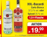 Carta Blanca oder Spiced Angebote von XXL-Bacardi bei Zimmermann Neustadt für 19,99 €