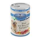 LandFleisch Classic Senior Rind mit Kartoffeln & Gartengemüse 400 g Angebote von Landfleisch bei Zookauf Kaarst für 1,29 €