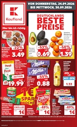 Kaufland Prospekt für Düsseldorf mit 70 Seiten Kaufland Prospekt für Düsseldorf: "Hier bin ich richtig", 70 Seiten, 24.09.2026 - 30.09.2026