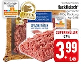 Strohschwein Hackfleisch gemischt bei EDEKA im Moosburg Prospekt für 3,99 €