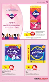 Promos Tampax dans le catalogue "25% DE REMISE IMMÉDIATE OU D'AVANTAGE CARTE" de Intermarché Super à la page 29 Promos Tampax dans le catalogue "25% DE REMISE IMMÉDIATE OU D'AVANTAGE CARTE" de Intermarché Super à la page 29