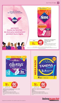Promotion Always dans le prospectus Intermarché Super, valable du 19/05/2026 au 31/05/2026 Promo Always dans le catalogue Intermarché Super du moment à la page 29