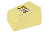 Post-it - 6 Blocs notes Super Sticky - jaune - 76 x 127 mm - Post-it dans le catalogue Bureau Vallée