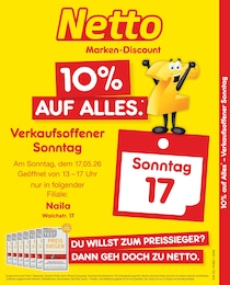 Netto Marken-Discount Prospekt mit 2 Seiten (Naila)