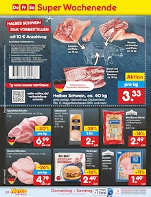 Schweinefleisch im Netto Marken-Discount Prospekt "Aktuelle Angebote" mit 54 Seiten (Koblenz)