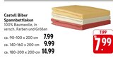 Castell Biber Spannbettlaken im Angebot bei EDEKA in Pirmasens Castell Biber Spannbettlaken Angebote bei EDEKA Pirmasens für 7,99 €