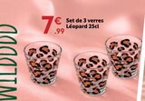 Set de 3 verres Léopard 25 cl à 7,99 € dans le catalogue Maxi Bazar