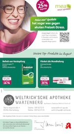 Aktueller mea - meine apotheke Apotheken Prospekt in Buch und Umgebung, "Unsere August-Angebote" mit 4 Seiten, 01.08.2025 - 31.08.2025