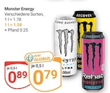 Monster Energy im Angebot bei GLOBUS in Neubrandenburg Monster Energy Angebote von Monster Energy bei GLOBUS Neubrandenburg für 0,79 €