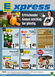 EDEKA Prospekt für Königsbrunn mit 4} Seiten EDEKA Prospekt für Königsbrunn: "Erfrischender Genuss unschlagbar günstig", 4 Seiten, 14.01.2025 - 18.01.2025