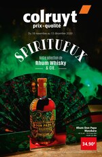 Catalogue Colruyt à Metz, avec 8 pages Prospectus Colruyt à Metz, "Spiritueux, notre sélection de Rhum Whisky & cie", 8 pages, 18/11/2020 - 13/12/2020