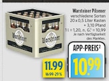Pilsener Angebote von Warsteiner bei diska Amberg für 10,99 €