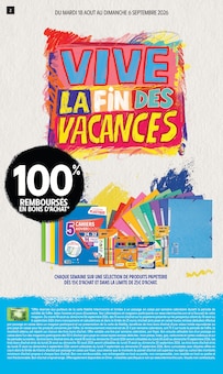 Catalogue Intermarché Super de la semaine "VIVE LA FIN DES VACANCES" avec 2 pages, valide du 18/08/2026 au 30/08/2026 pour La Guérinière et alentours Prospectus Intermarché Super de la semaine "VIVE LA FIN DES VACANCES" avec 2 pages, valide du 18/08/2026 au 30/08/2026 pour La Guérinière et alentours
