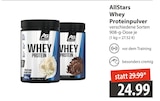 AllStars Whey Proteinpulver bei famila Nordost im Schneverdingen Prospekt für 24,99 €