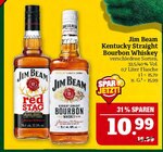 Kentucky Straight Bourbon Whiskey Angebote von Jim Beam bei Marktkauf Erlangen für 10,99 €