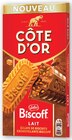 Tablette de chocolat Biscoff - COTE D'OR - Hyper U à Saintes Tablette de chocolat Biscoff - COTE D'OR en promo chez Hyper U Saintes à 3,60 €
