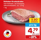 Aktuelle Braten Angebote bei Netto Marken-Discount in Solingen (Klingenstadt) Aktuelles Schinken-Krustenbraten Angebot bei Netto Marken-Discount in Solingen (Klingenstadt) ab 4,79 €