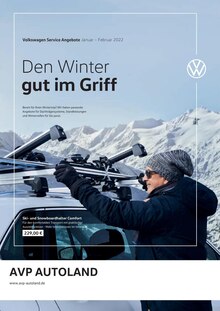 Volkswagen Prospekt für Wörth a.d.Isar mit 1 Seite Volkswagen Prospekt für Wörth a.d.Isar: Den Winter gut im Griff, 1 Seite, 01.01.2022 - 28.02.2022