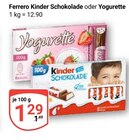 Aktuelles Kinder Schokolade Angebot bei GLOBUS in Offenbach (Main) ab 1,29 €