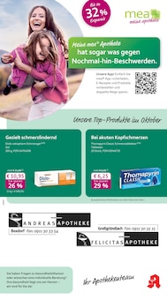 Aktueller mea - meine apotheke Prospekt "Unsere Oktober-Angebote" für Nürnberg Aktueller mea - meine apotheke Prospekt für Nürnberg mit  Seiten