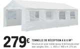 Tonnelle de réception 4 x 8 m en promo chez E.Leclerc Bordeaux à 279,00 €